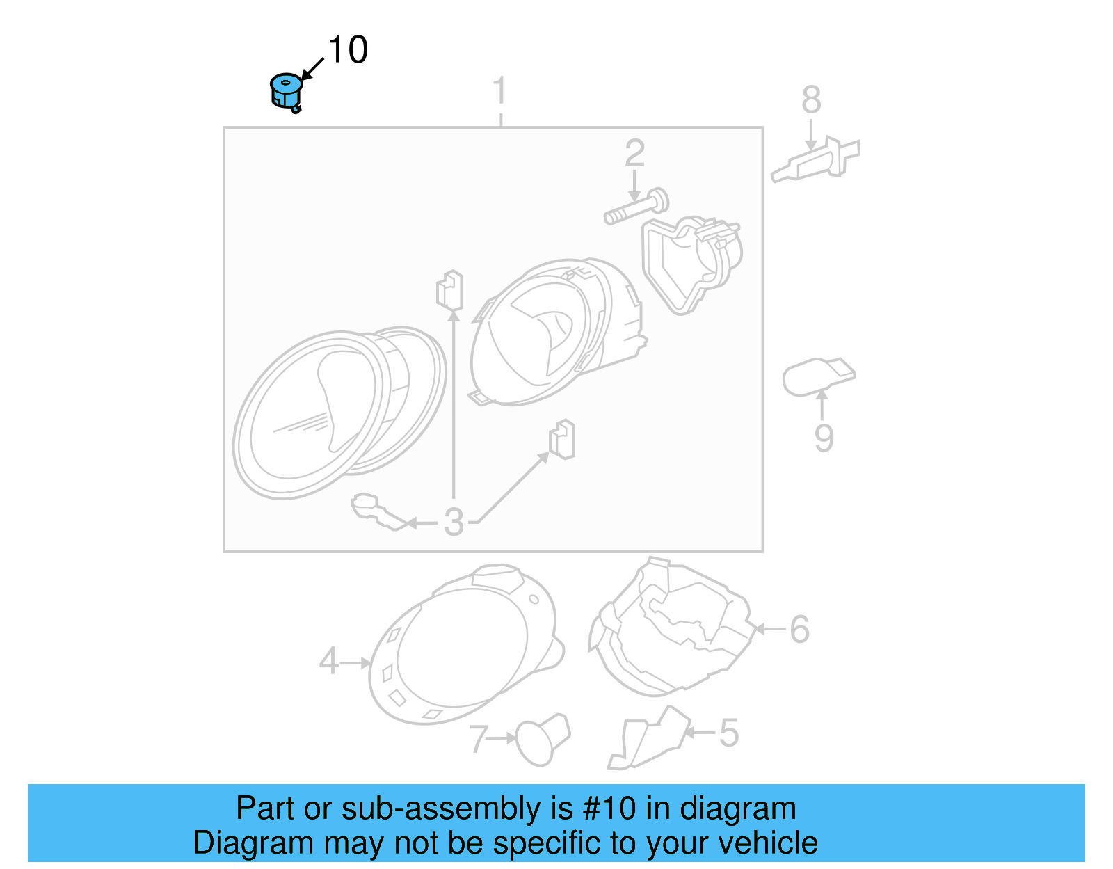 Adjuster 1C0-857-049-B - View 5