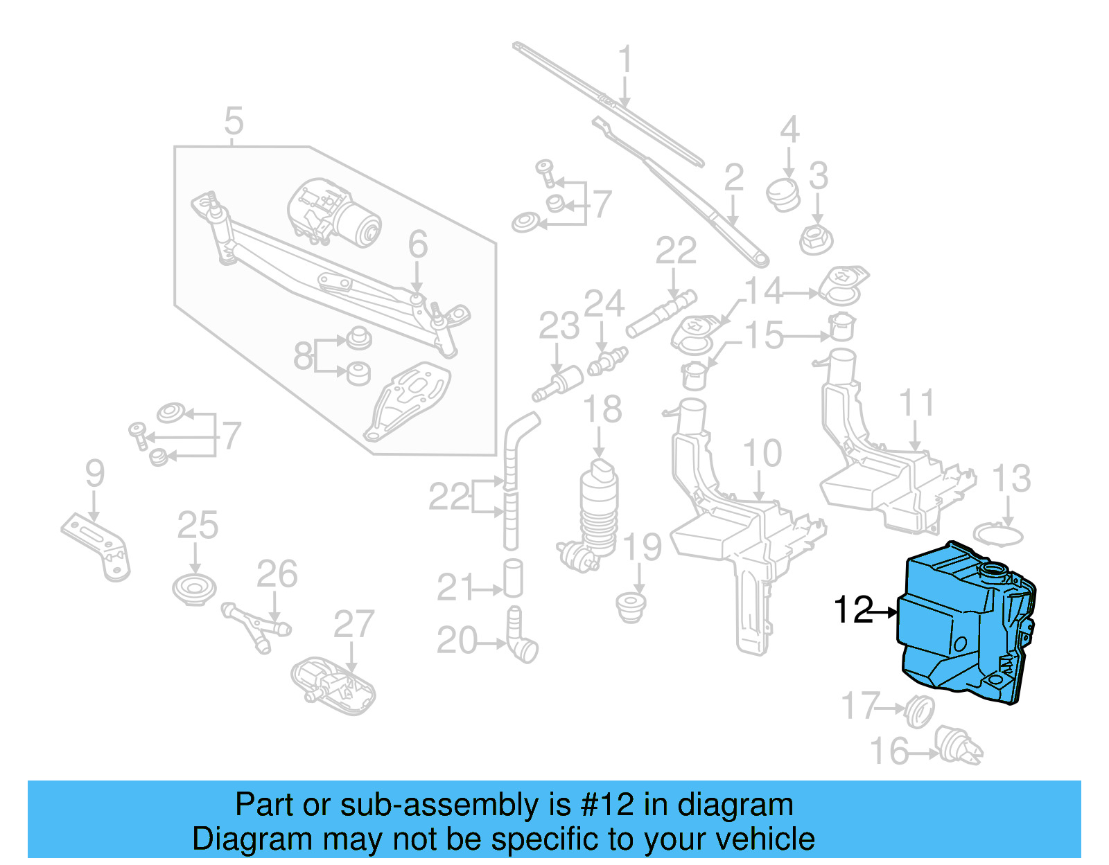 Reservoir 3C8-955-453-B - View 5
