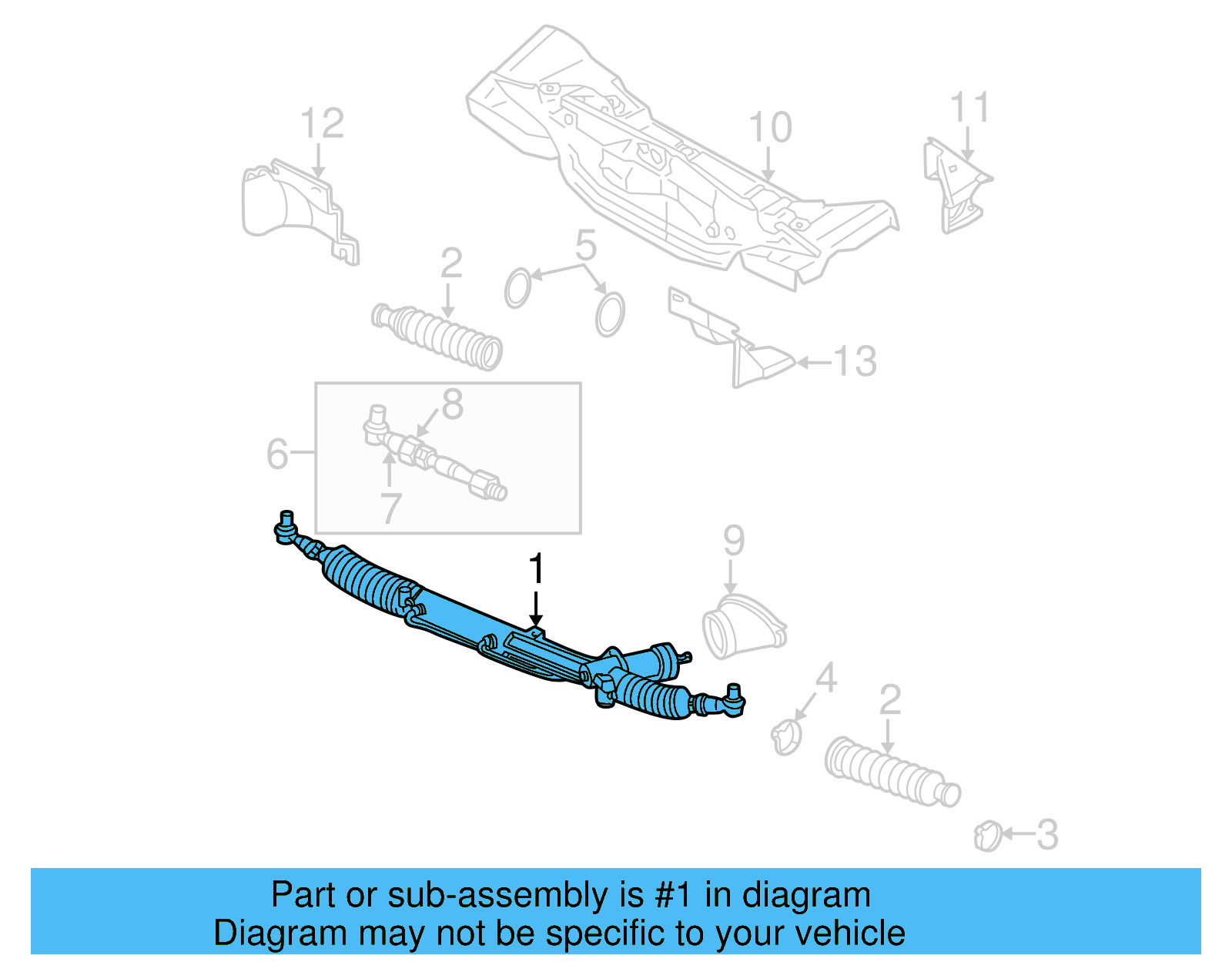 Steering Gear 8D1-422-052-KX - View 4