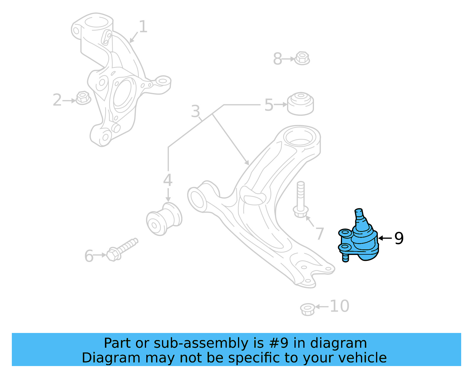 Ball Joint 5Q0-407-366-E - View 11