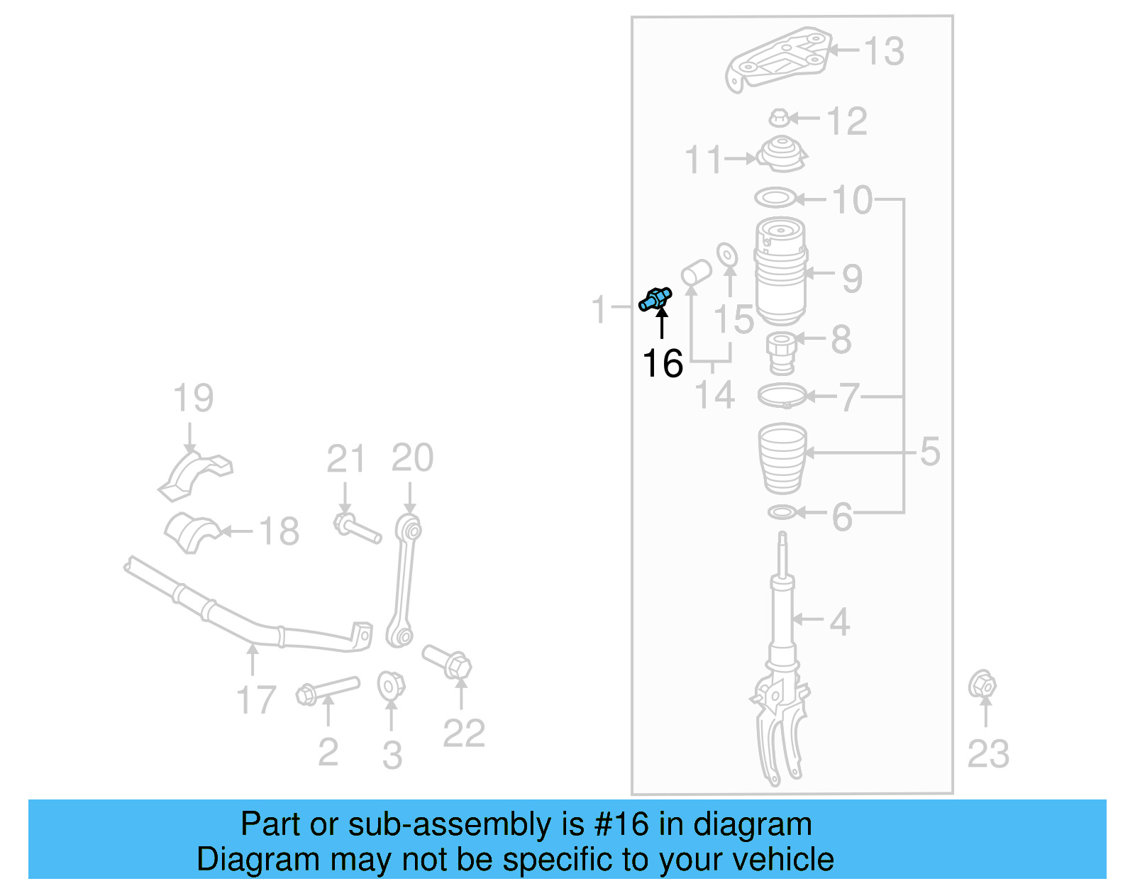 Air Suspension Solenoid Connector 7L0-616-758 - View 6