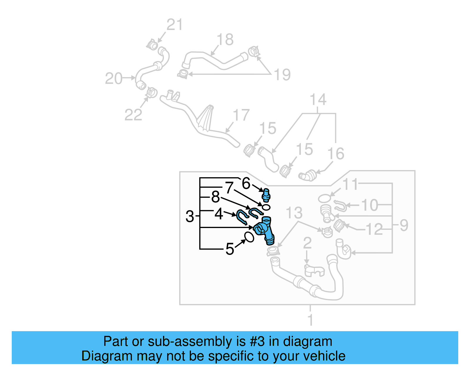 Lower Coupling 5Q0-122-291-DS - View 10