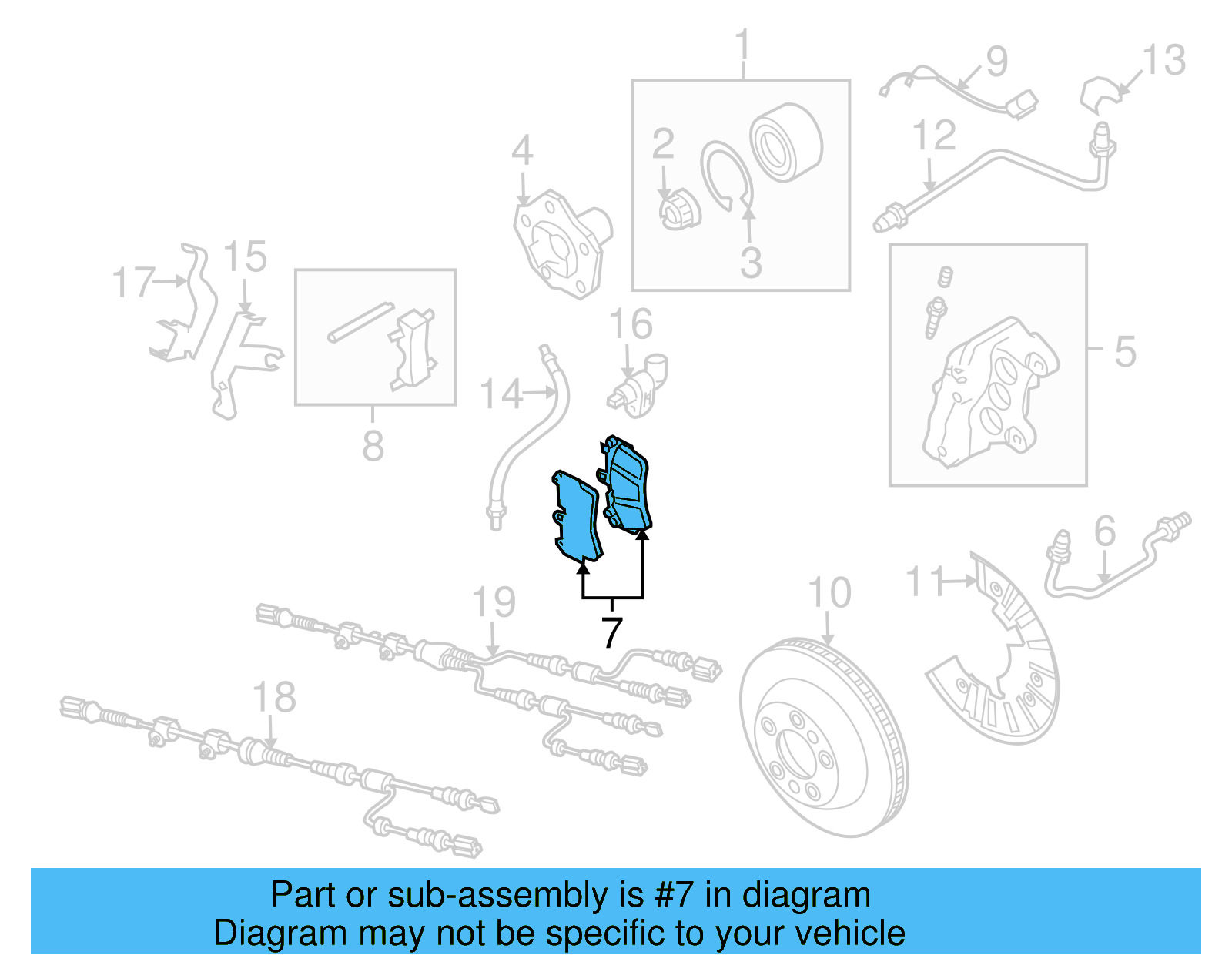 Brake Lining 7L0-698-151-AG - View 4