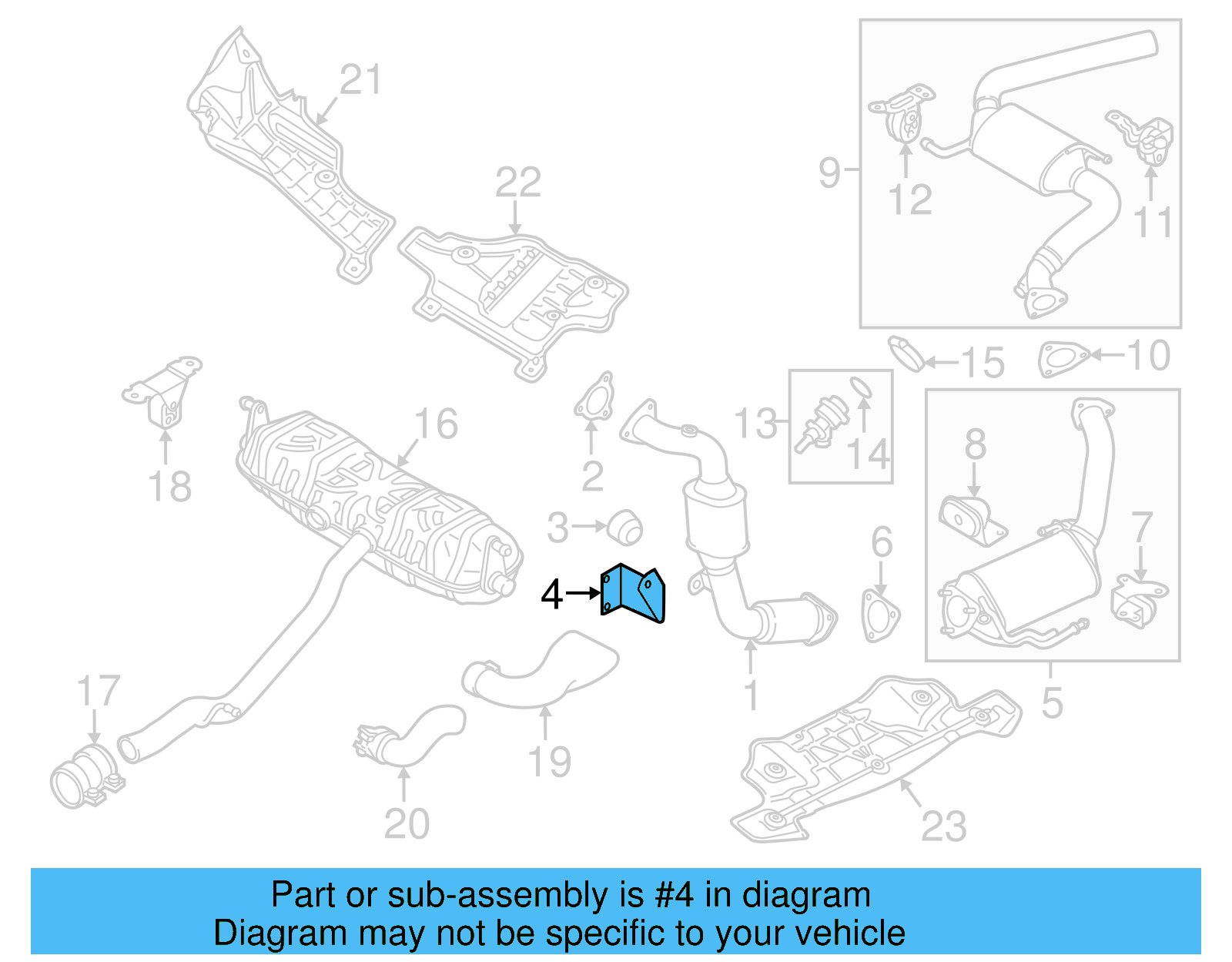 Converter & Pipe Support 7P6-253-047 - View 7