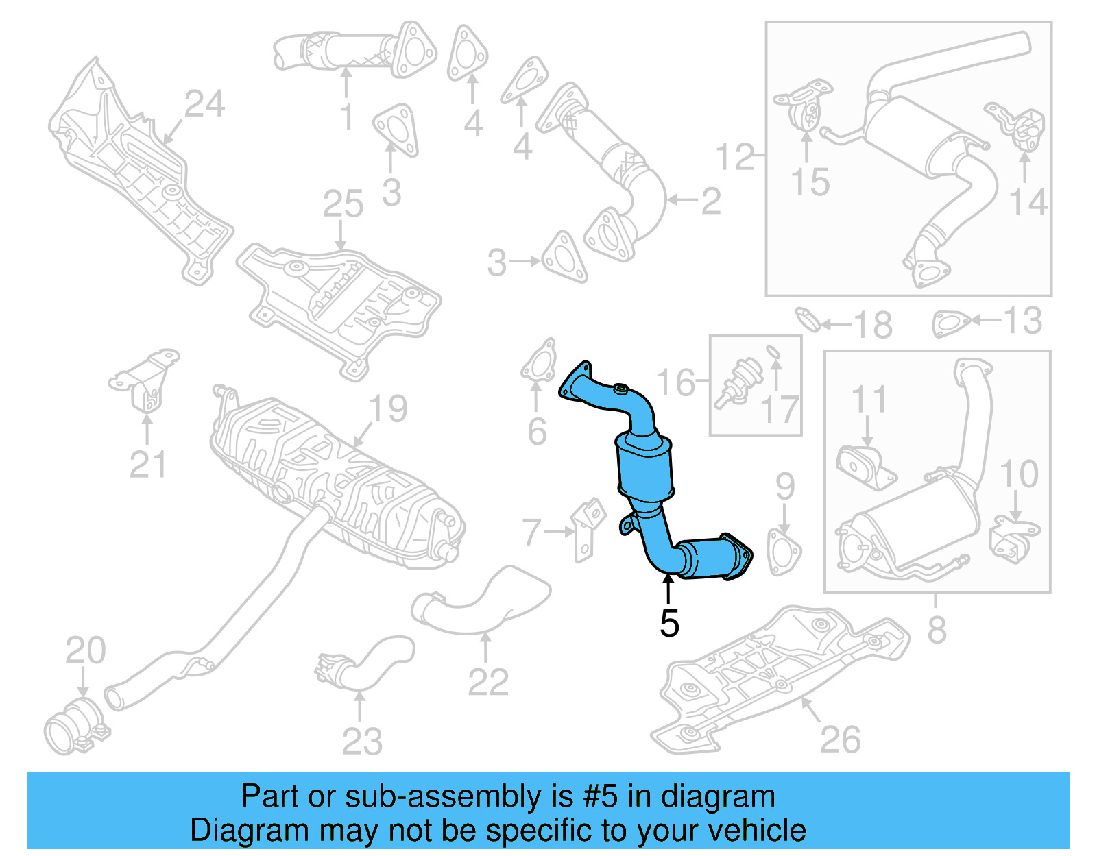 Catalytic Converter 7L8-254-301-PX - View 3