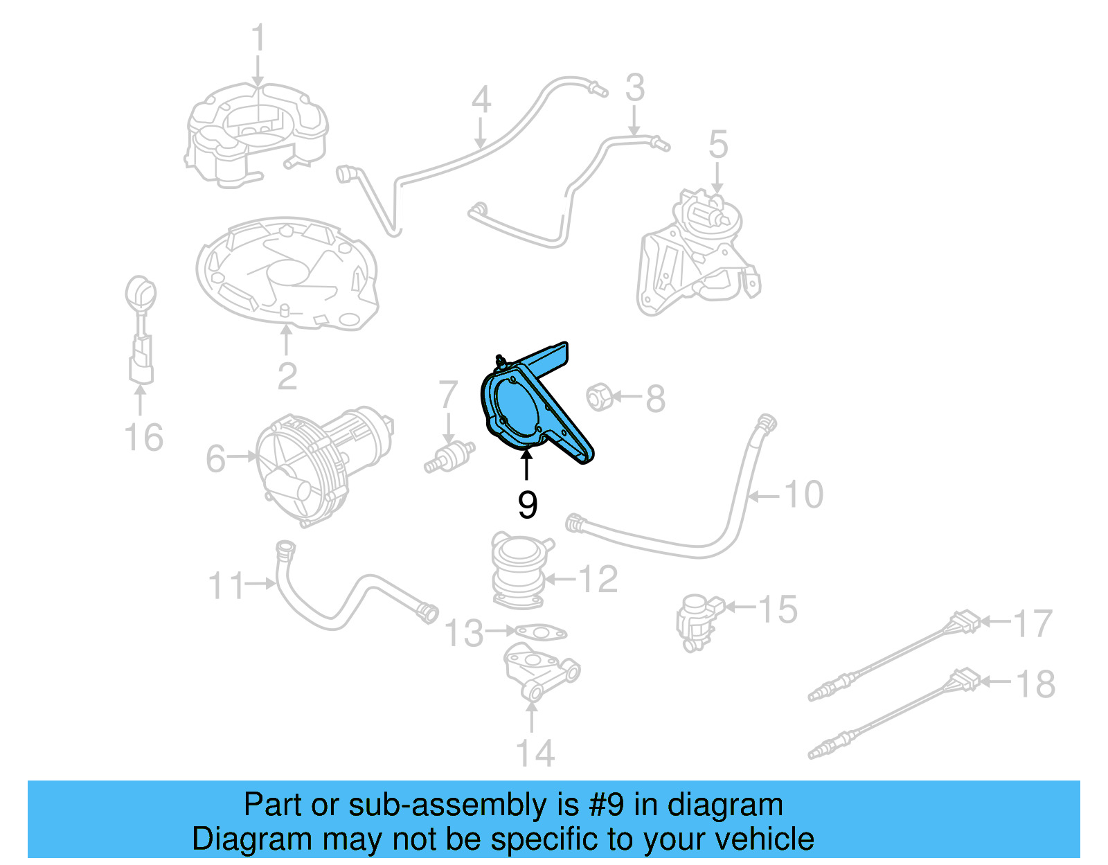 Mount Bracket 1K0-906-617-A - View 2