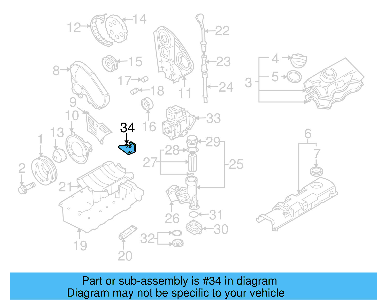 Injector Pump Support 028-130-149-B - View 5