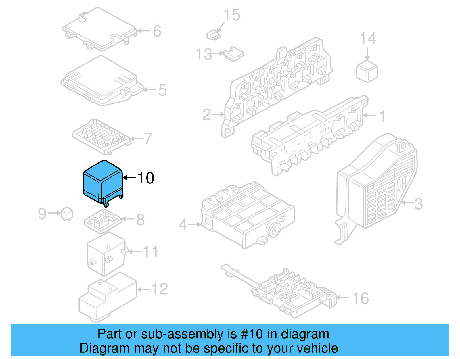 Relay Box 1J0-941-385-A-01C - View 10