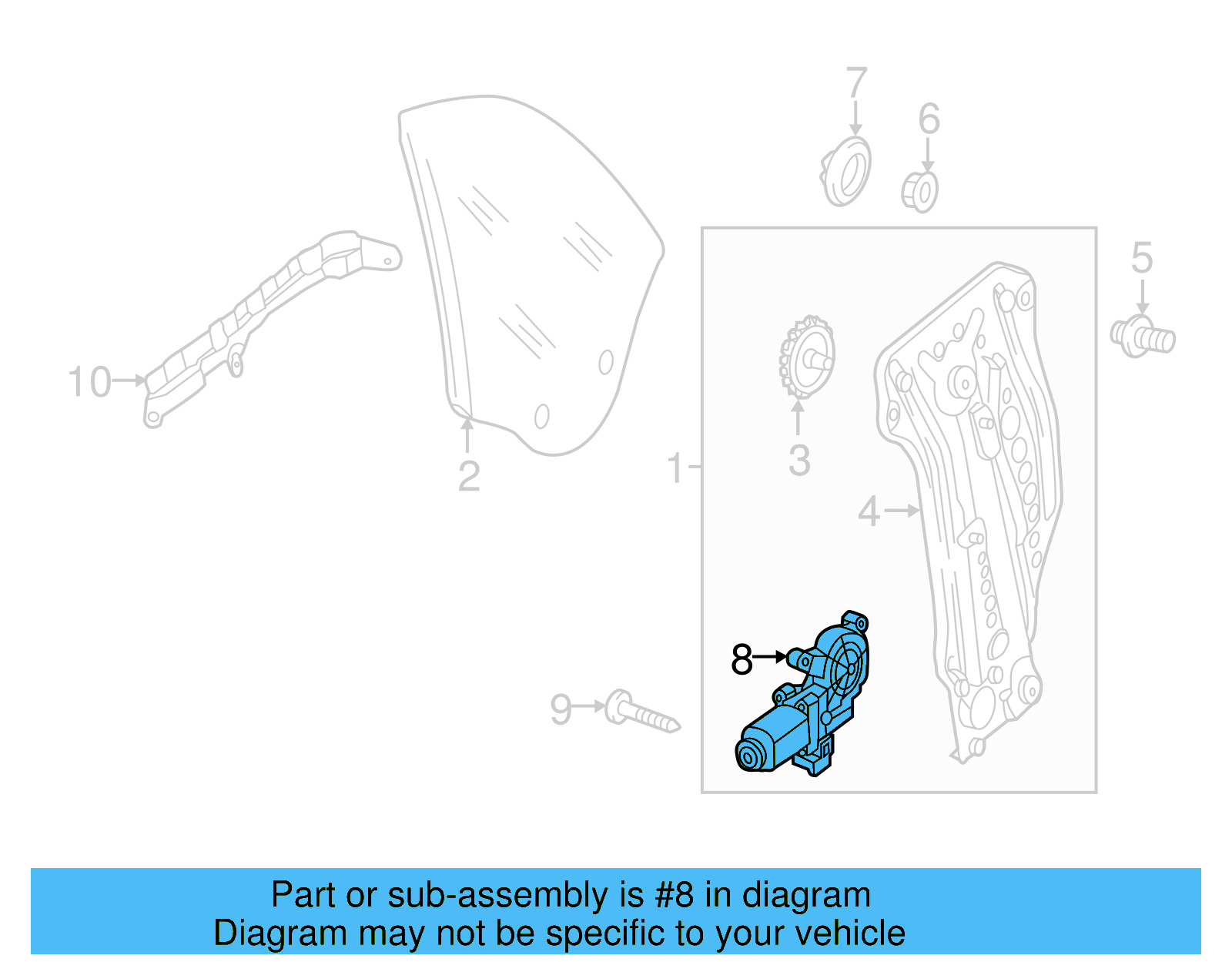 Window Motor 5C3-959-811-D-Z02 - View 9