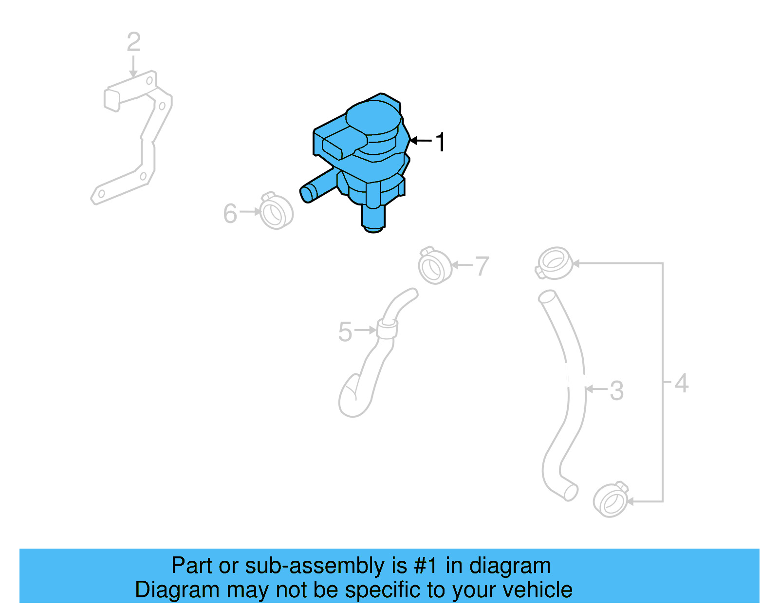 Auxiliary Pump 1K0-965-561-B - View 6