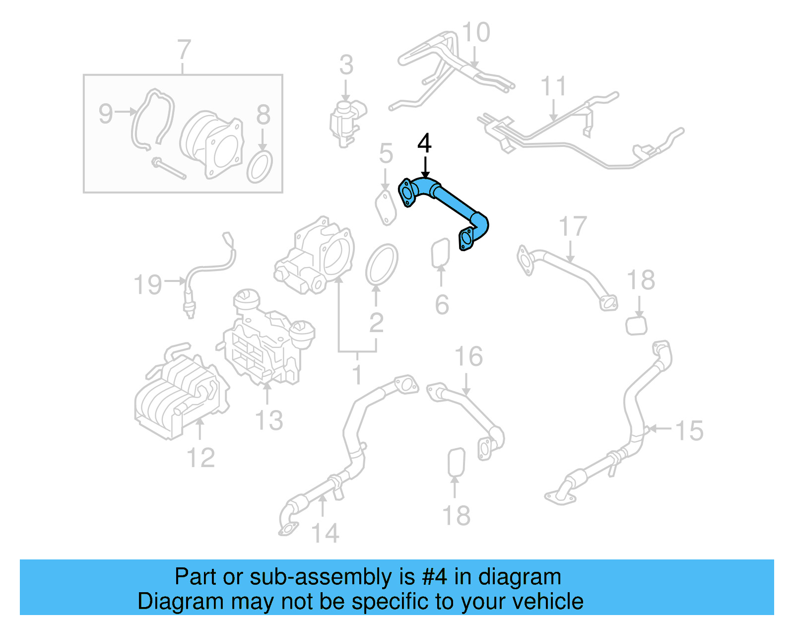 Egr Pipe 07Z-131-521-M - View 6