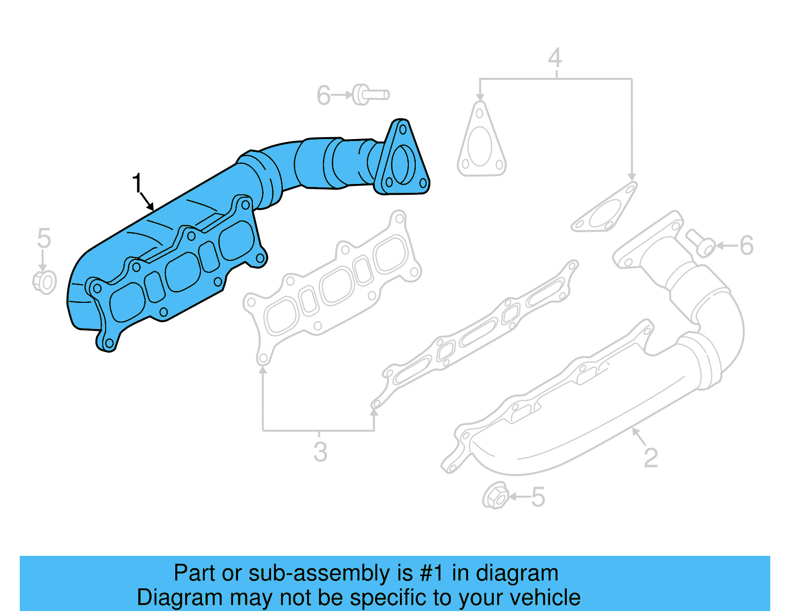 Exhaust Manifold 059-253-034-BP - View 14