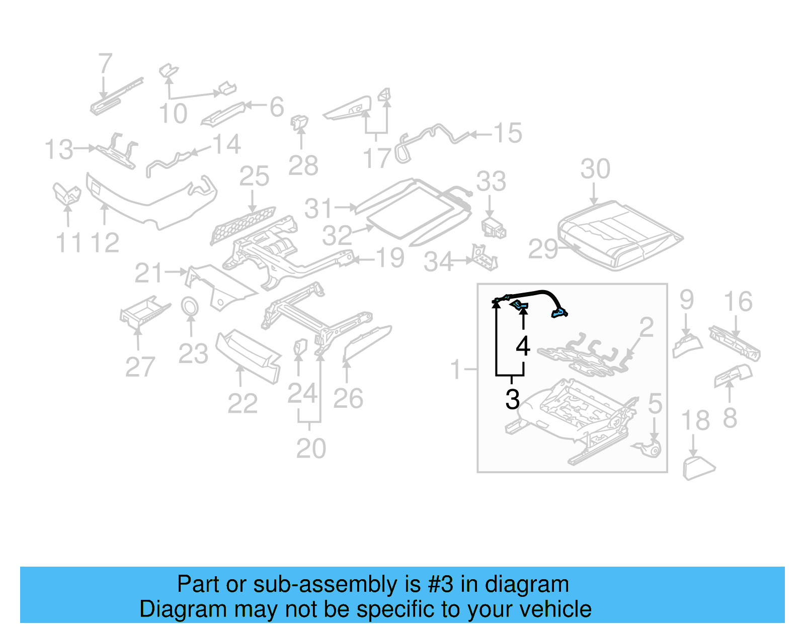 Seat Flex Cable 8E0-881-271-A - View 6
