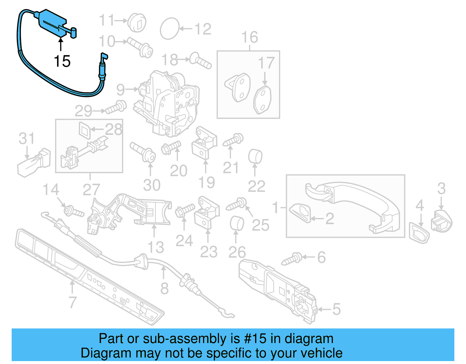 Lock Cable 7P0-837-017 - View 11