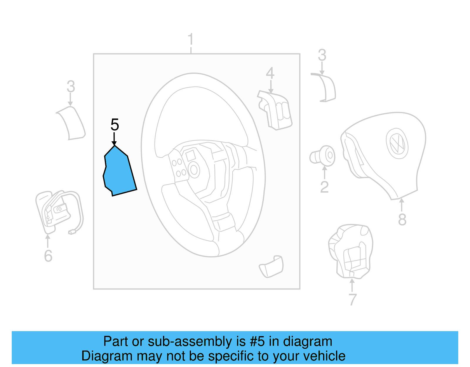 Control Switch 5C0-959-537-A-YQV - View 15