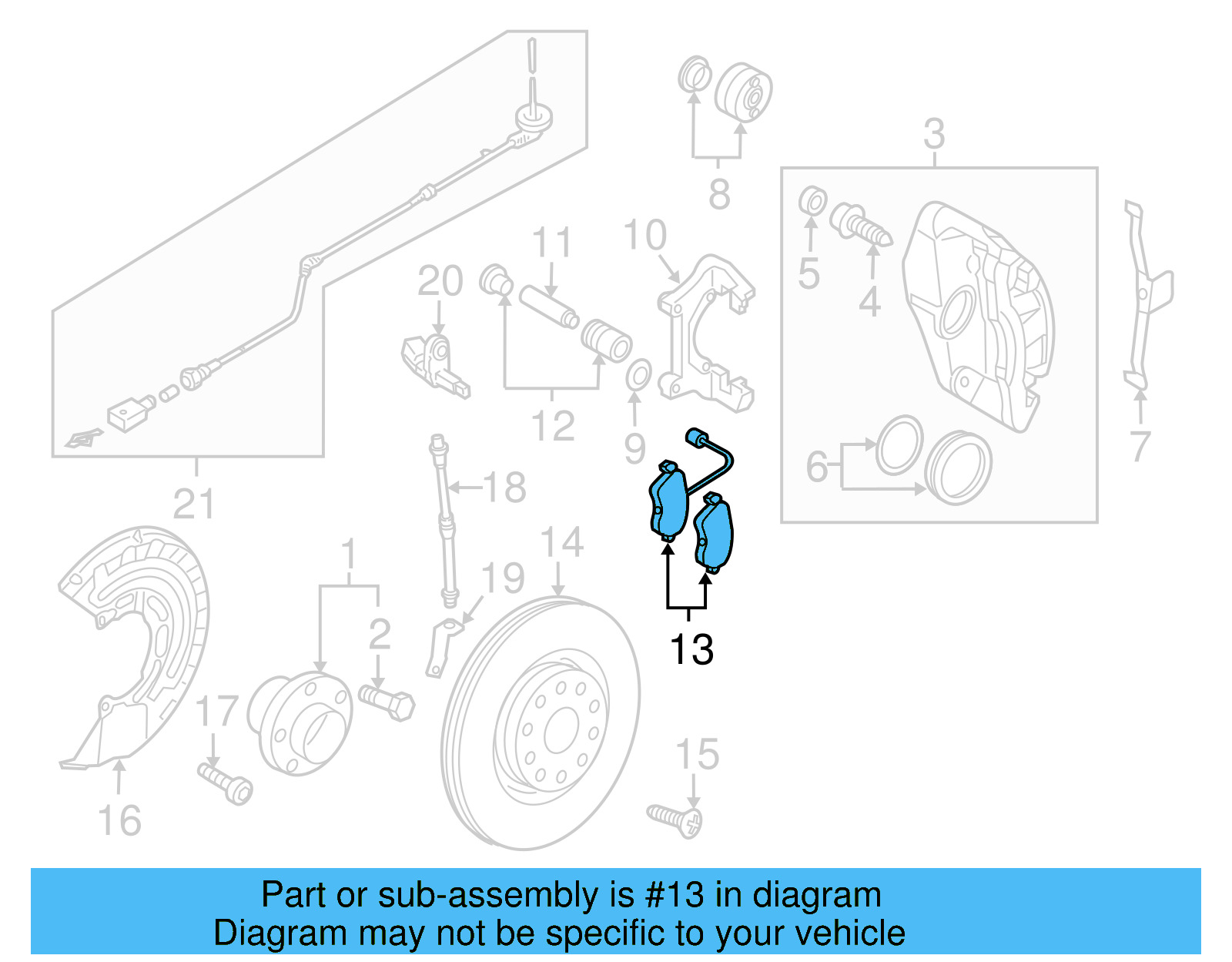 Brake Lining 8J0-698-151-N - View 6