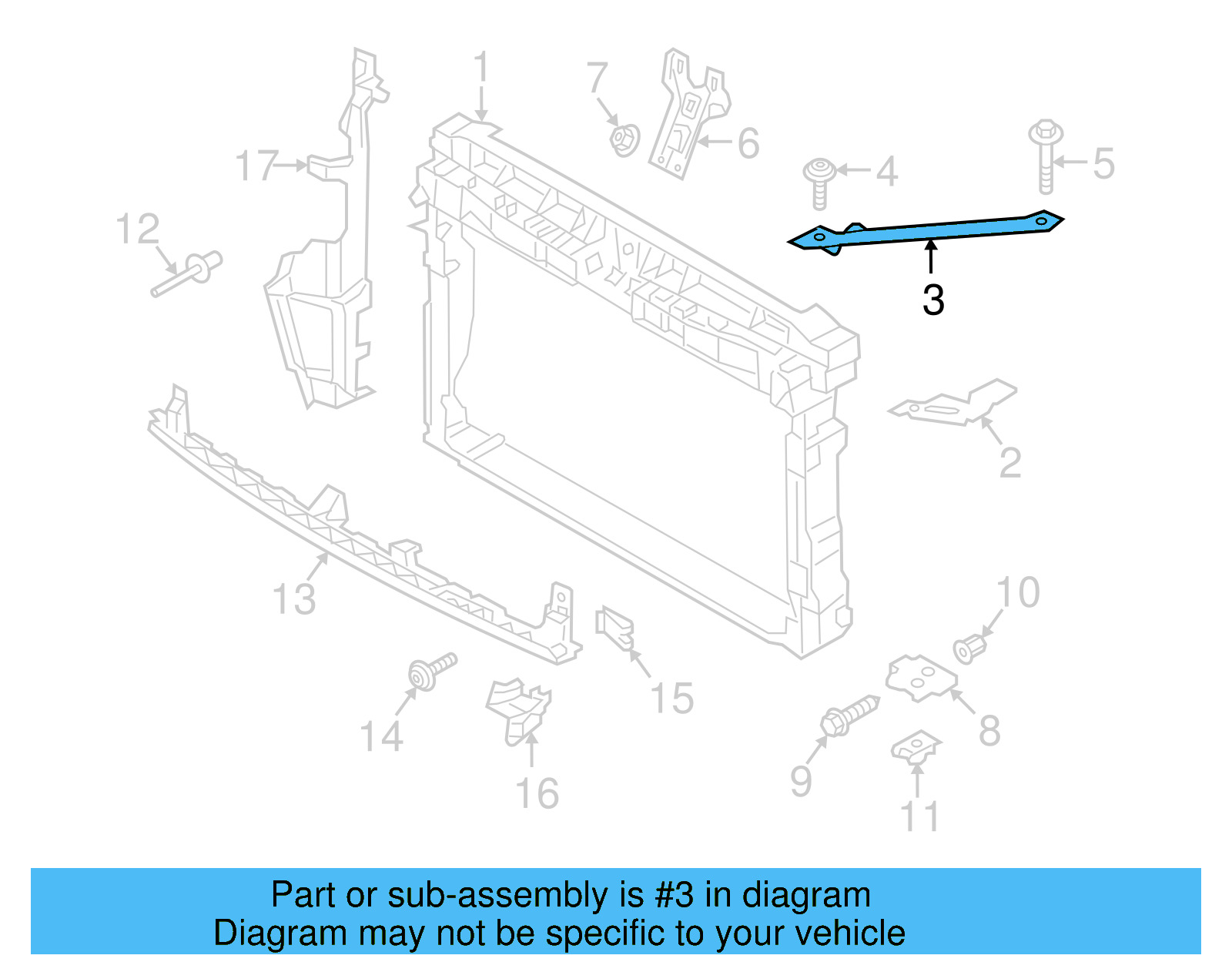 Cross Bar 5G0-805-932 - View 2