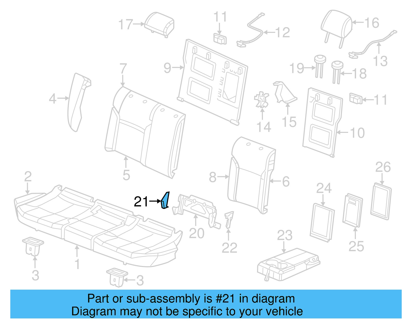 Bracket End Cap 5C6-885-663-A-82V - View 17