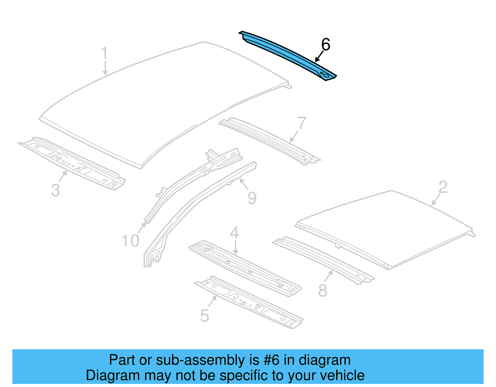 Rear Header 5G6-817-163 - View 9