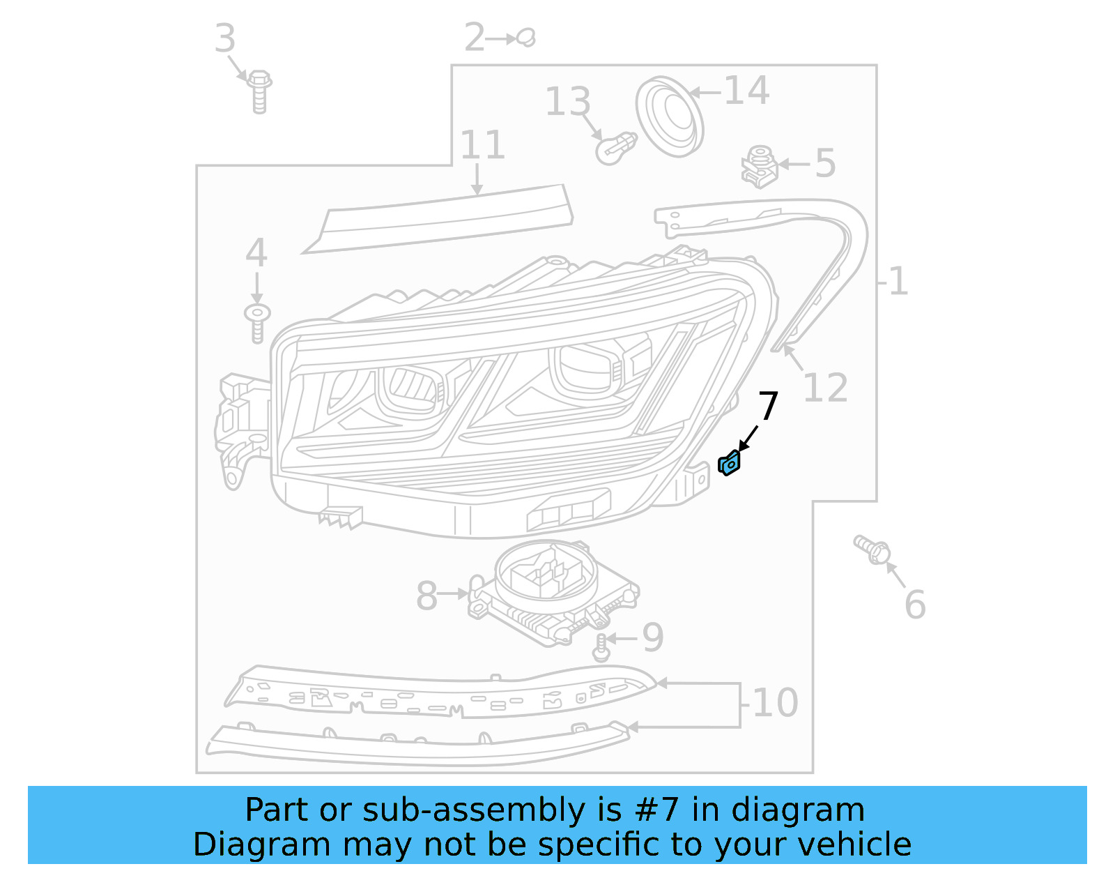 Headlamp Assembly U WHT-006-406 - View 49