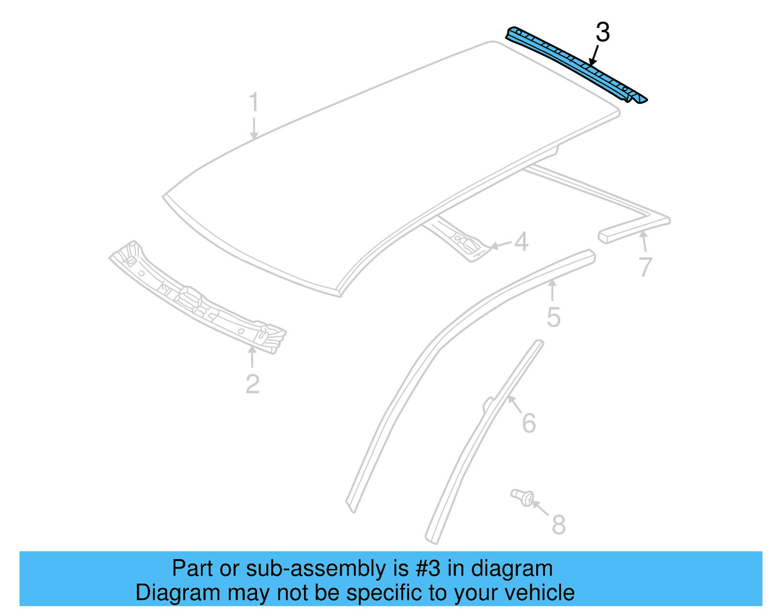 Rear Header 1J6-817-161-D - View 5