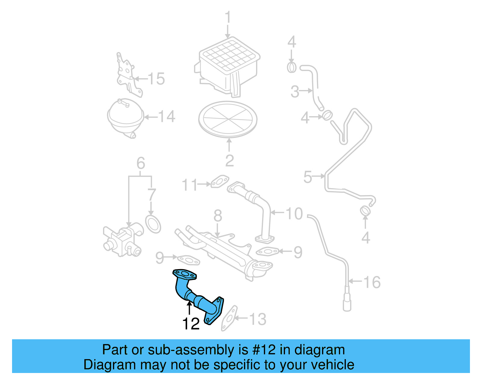 Lower Pipe 028-131-521-AD - View 4