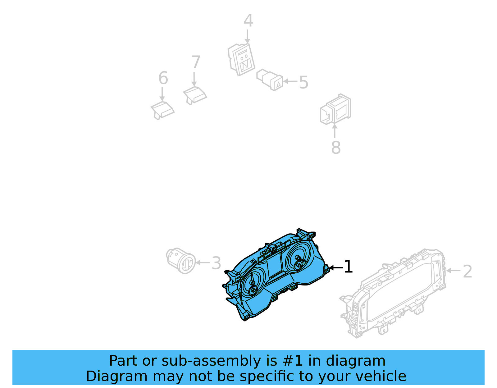 Instrument Cluster 17A-920-840-B - View 4