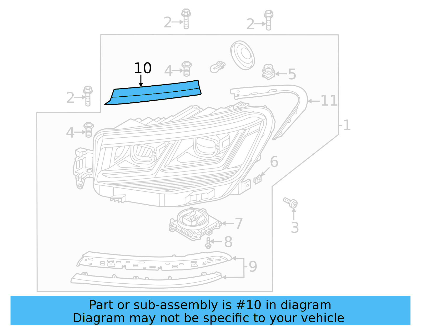 Upper Trim 3CN-941-119-A - View 10