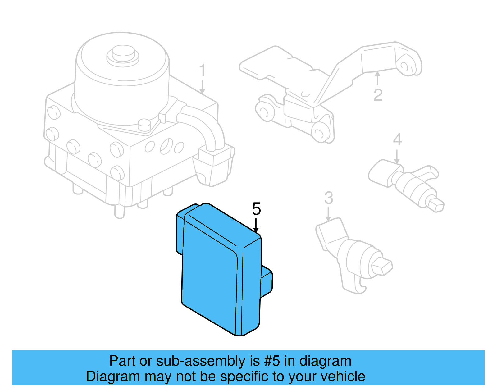 ABS Control Module 1C0907375F - View 3