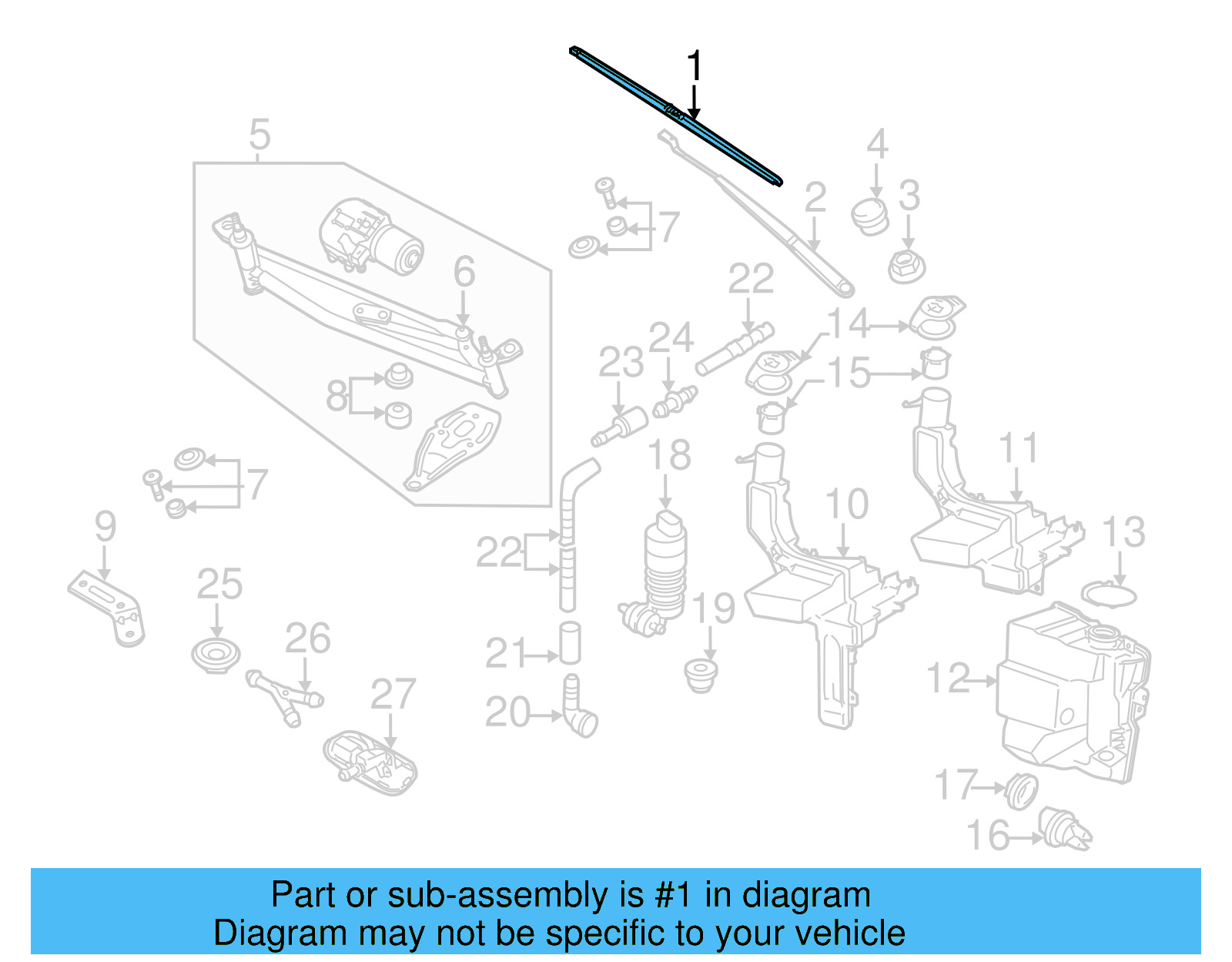 Wiper Blade 3C1-998-002 - View 11