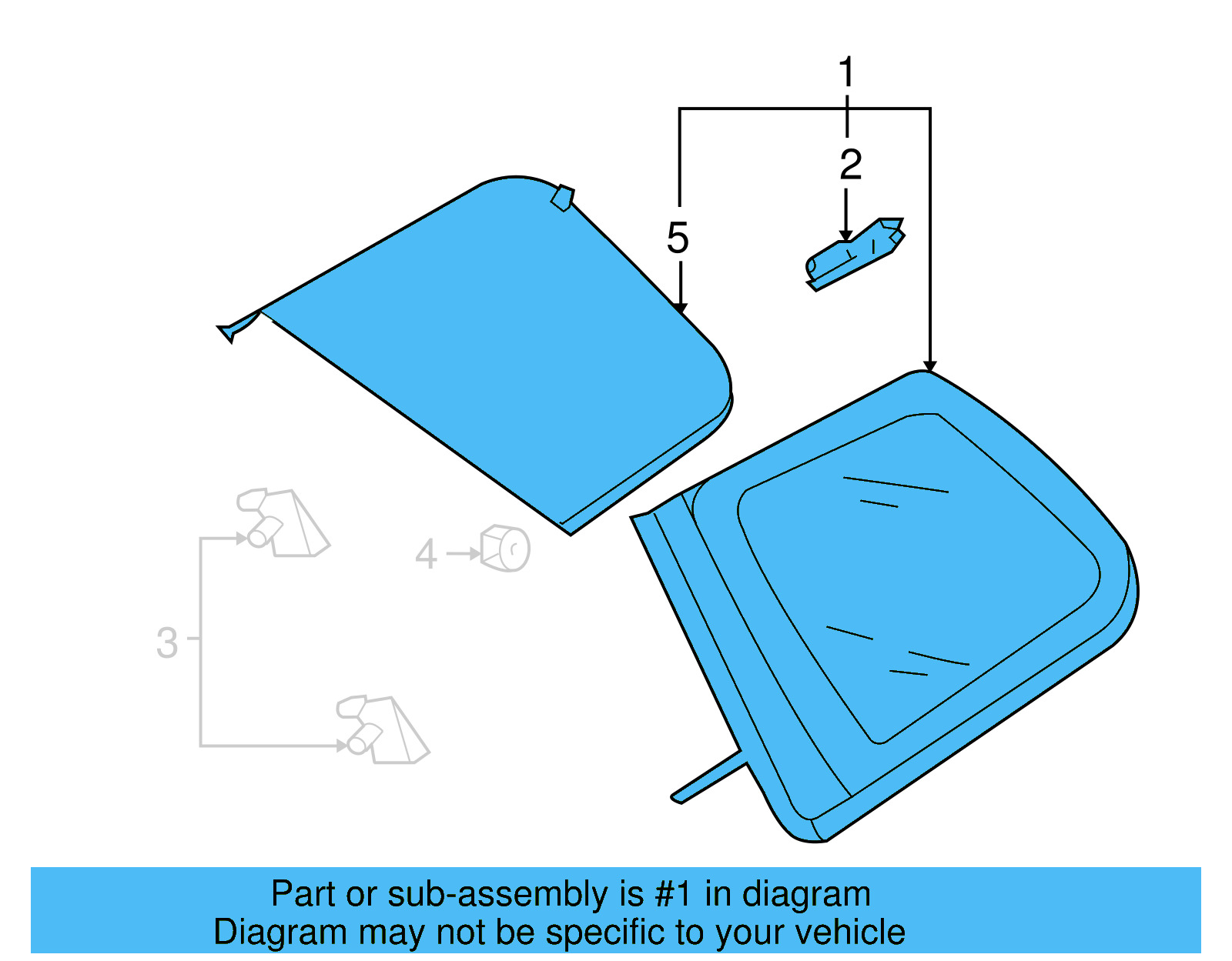 Quarter Glass 7L6-845-298-BN - View 4