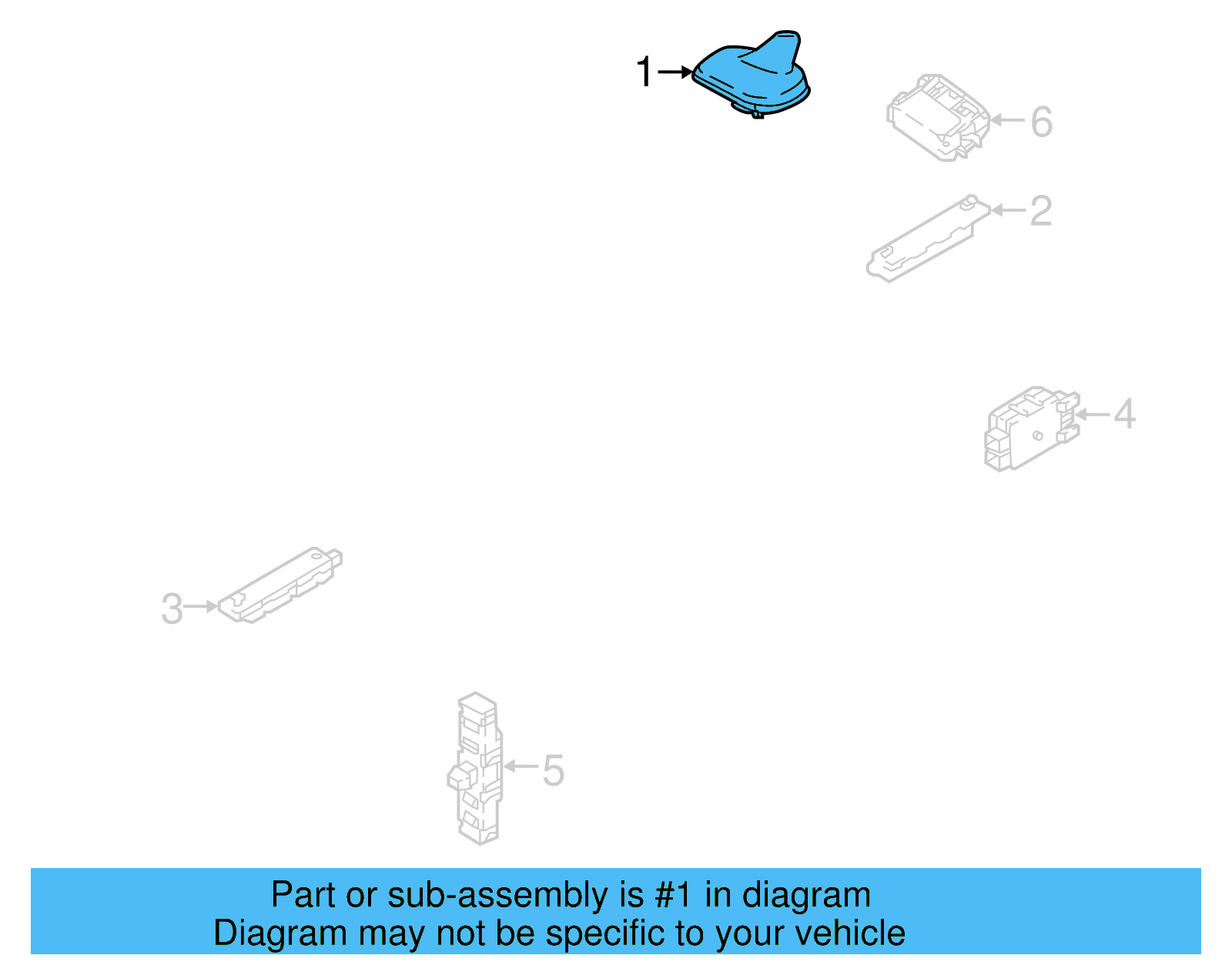 Antenna Assembly 5Q0-035-507-AB-5FQ - View 14