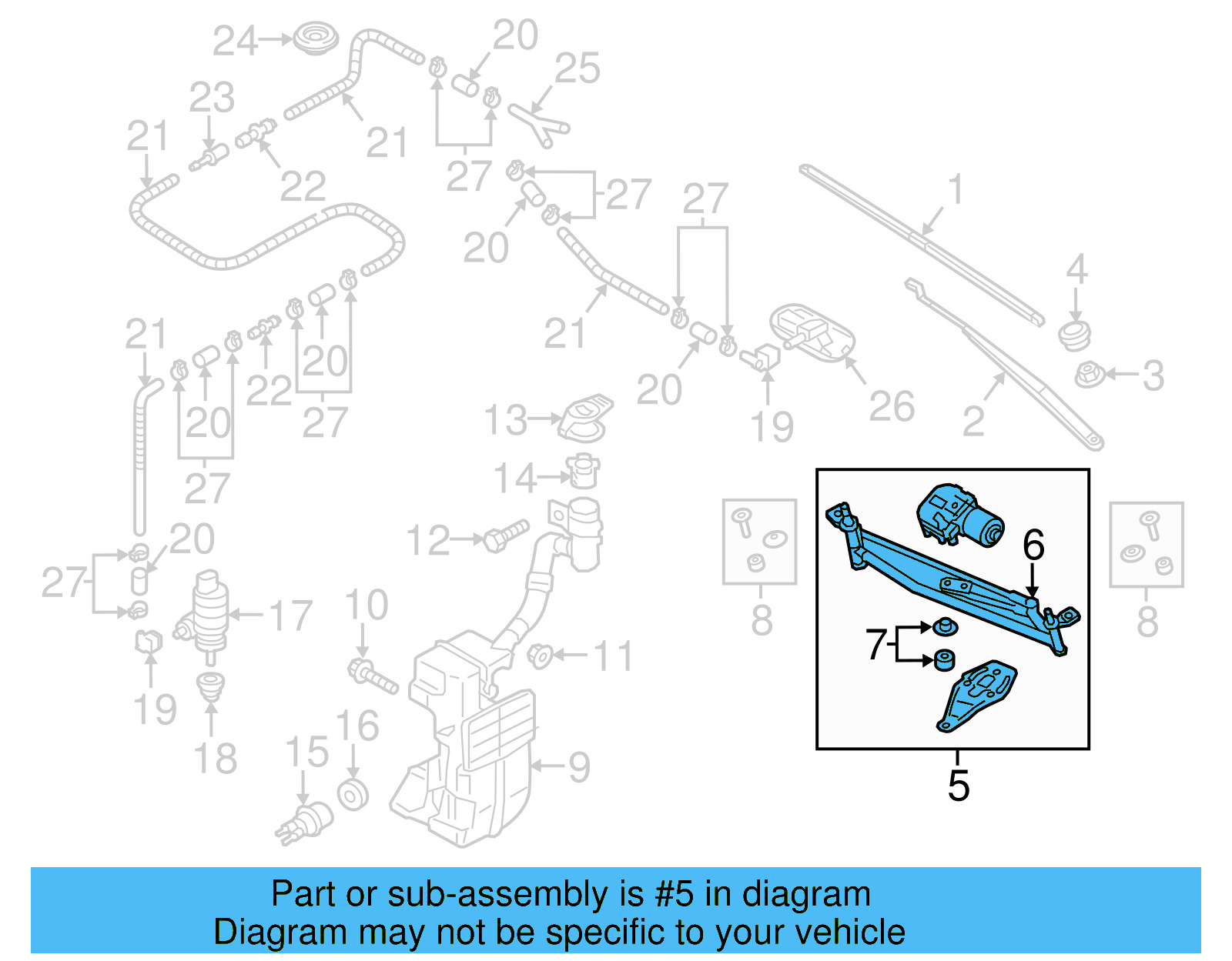 Motor & Linkage 561-955-023-C - View 9