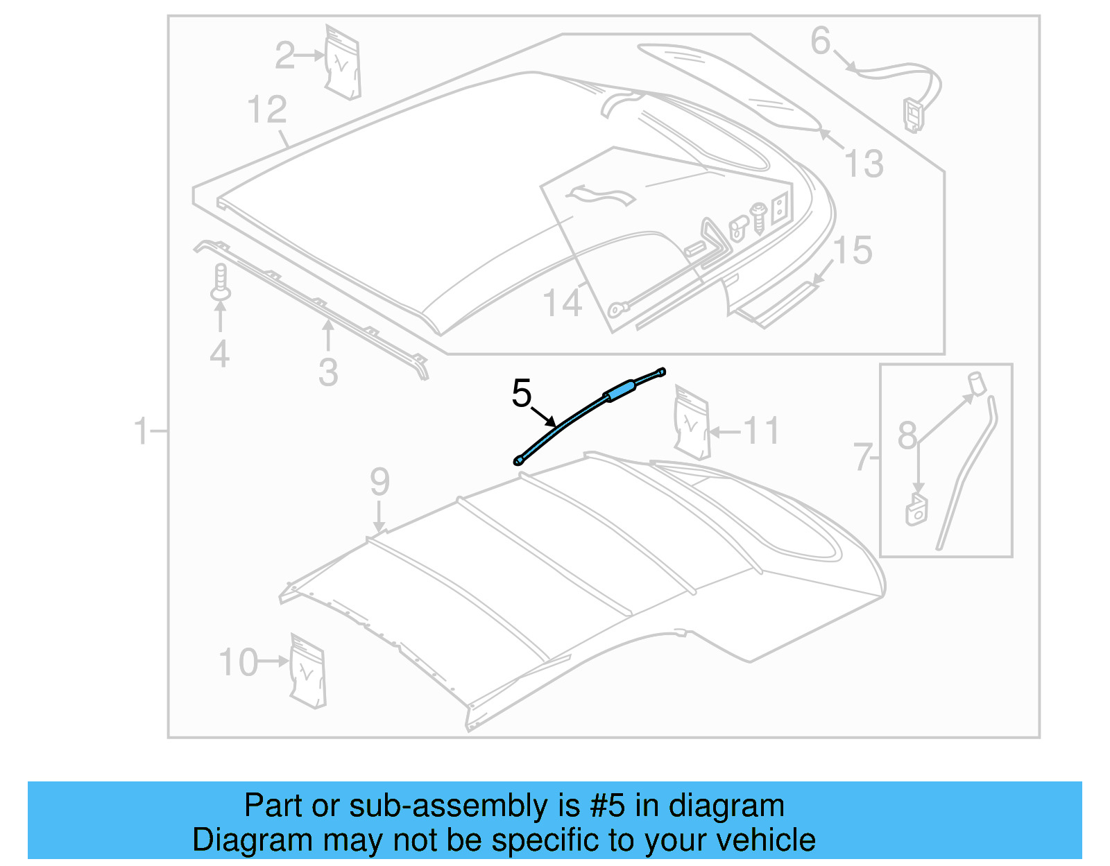 Tension Cable 5C3-898-634 - View 11