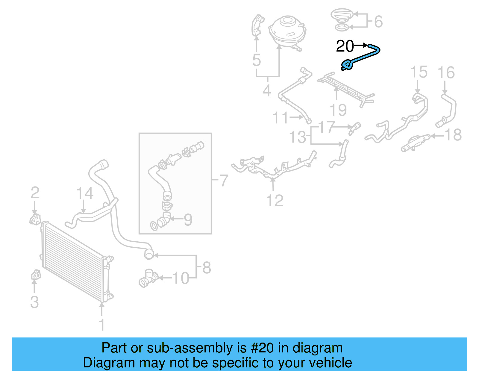 Return Hose 1J0-121-447-AC - View 10