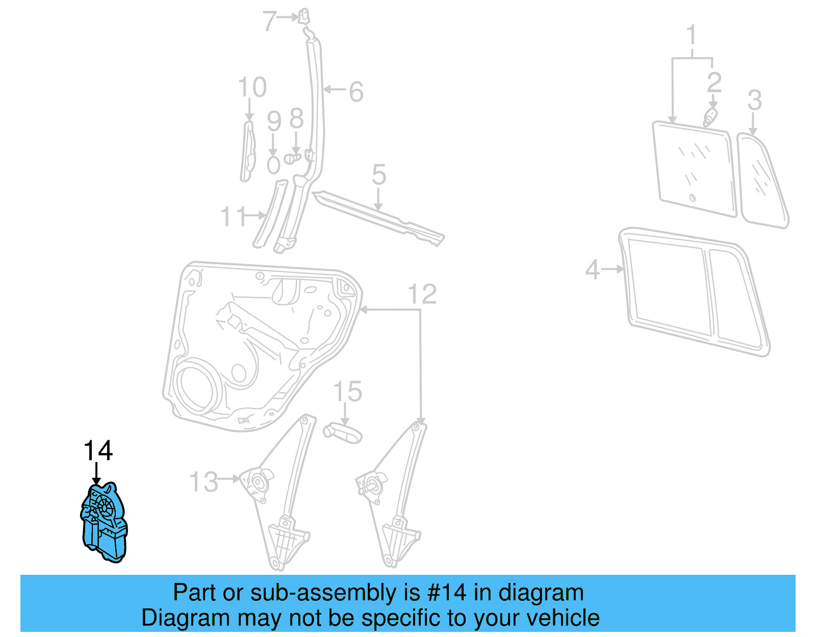 Window Motor 1C0-959-811-A-017 - View 12