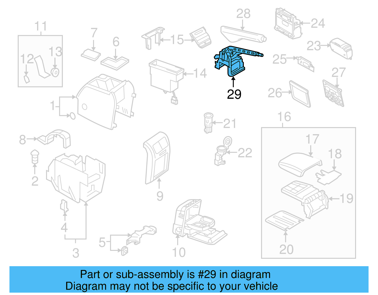 Parking Brake Control 1K0-711-303-J-3Q7 - View 5