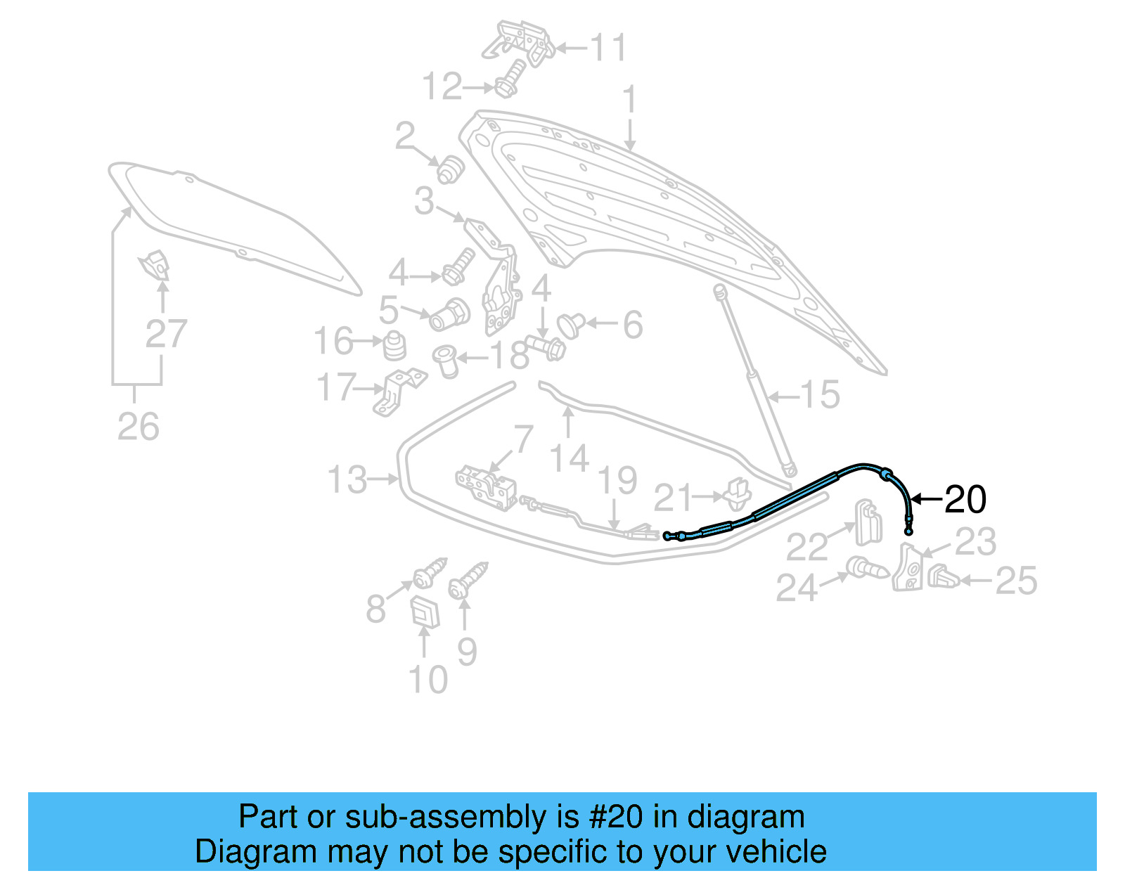 Release Cable 7P6-823-535 - View 9