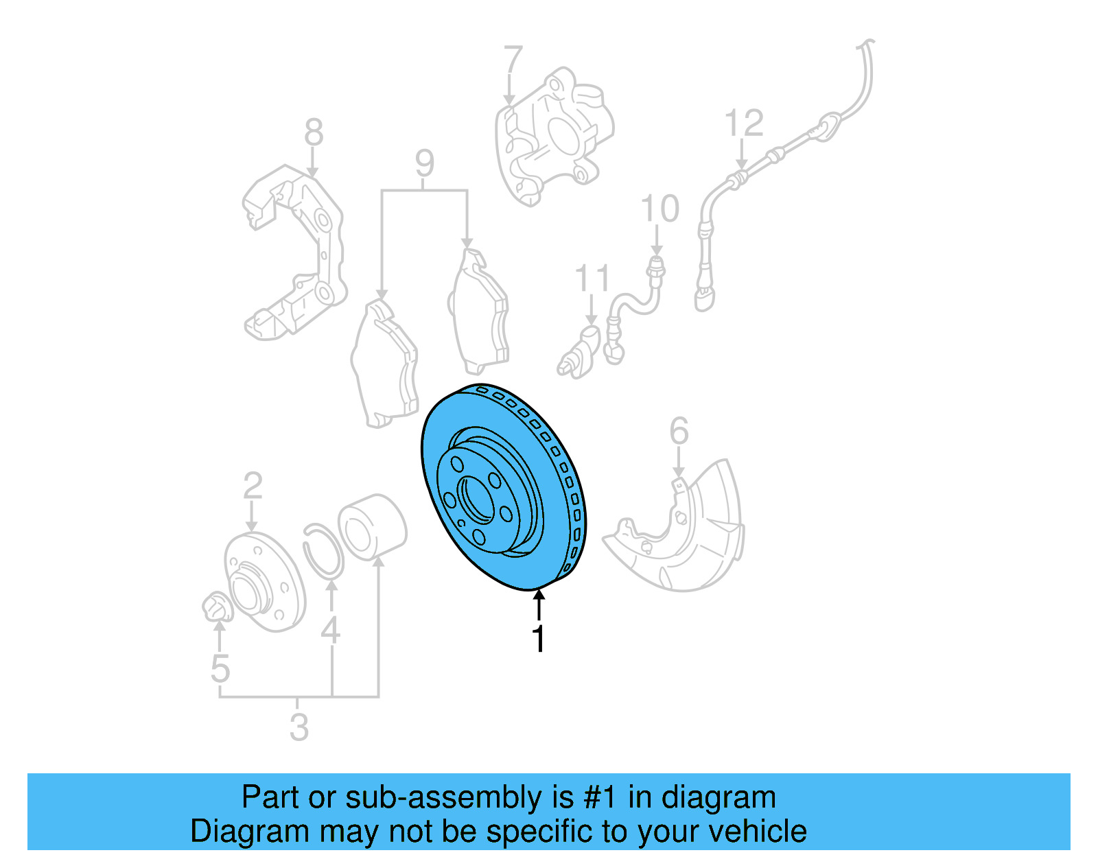 Disc Brake Rotor Front 6R0-615-301-D - View 34