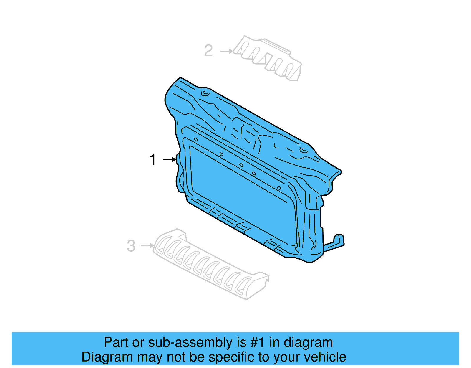 Radiator Support 1C0-805-594-S - View 5