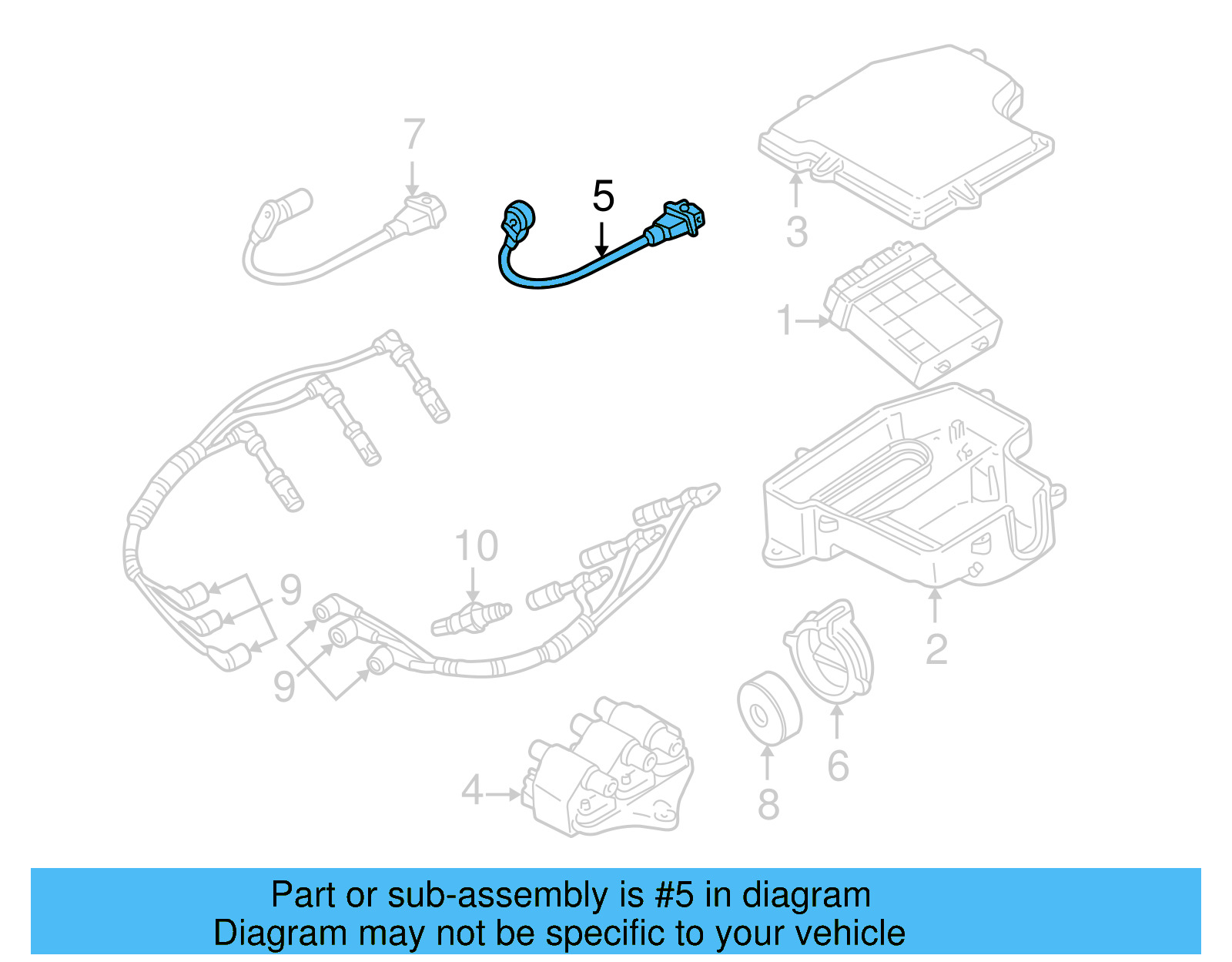 Knock Sensor 078-905-377 - View 9