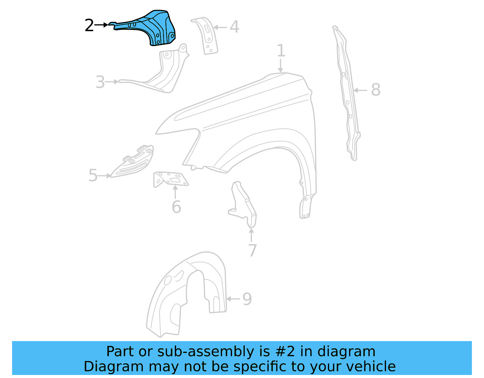 Upper Bracket 2GJ-821-167 - View 4