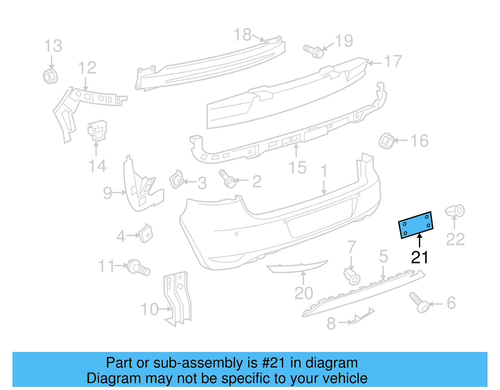 License Bracket 5K6-807-847-C-9B9 - View 16