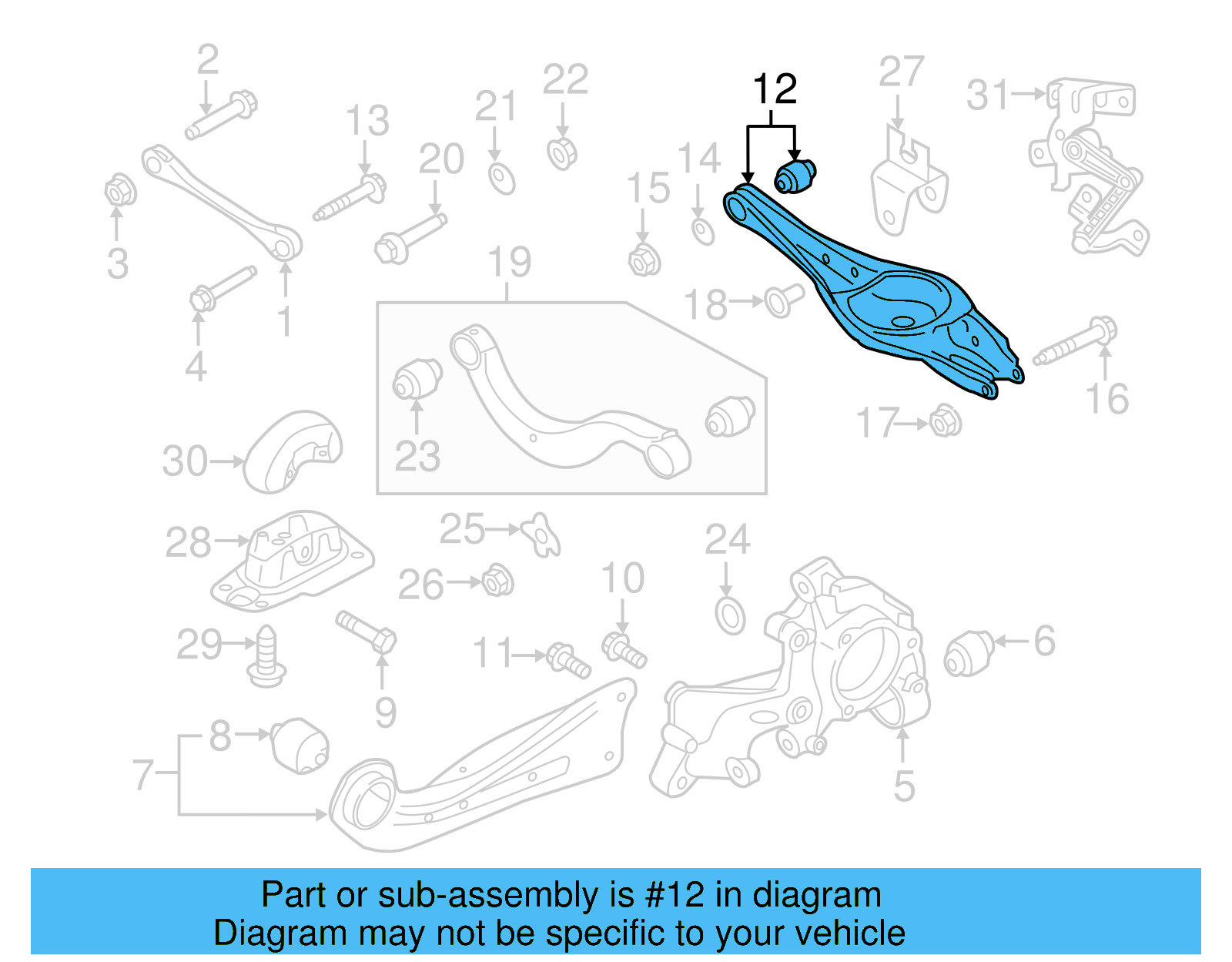 Lower Control Arm 5Q0-505-311-J - View 14