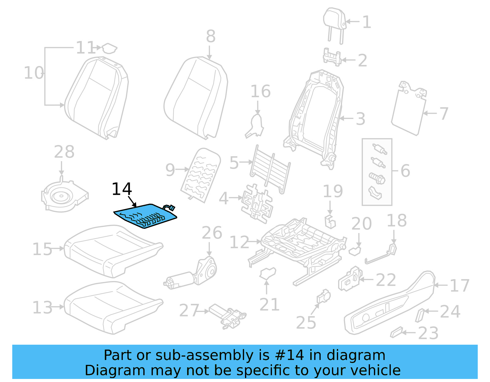 Seat Cushion Heater 3CN-963-556-J - View 32