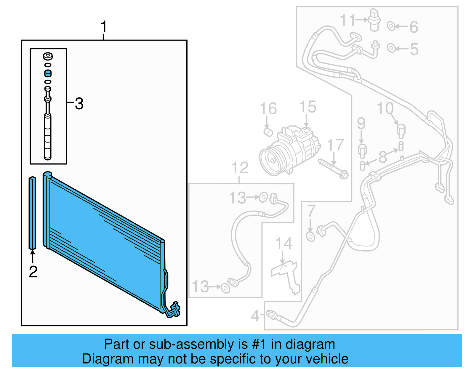 Condenser 7P0-820-411-B - View 2