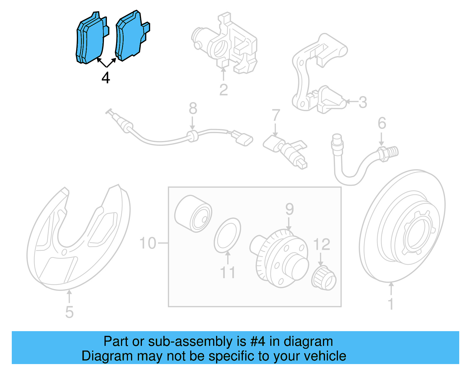 Brake Pads Rear 1J0-698-451-L - View 6