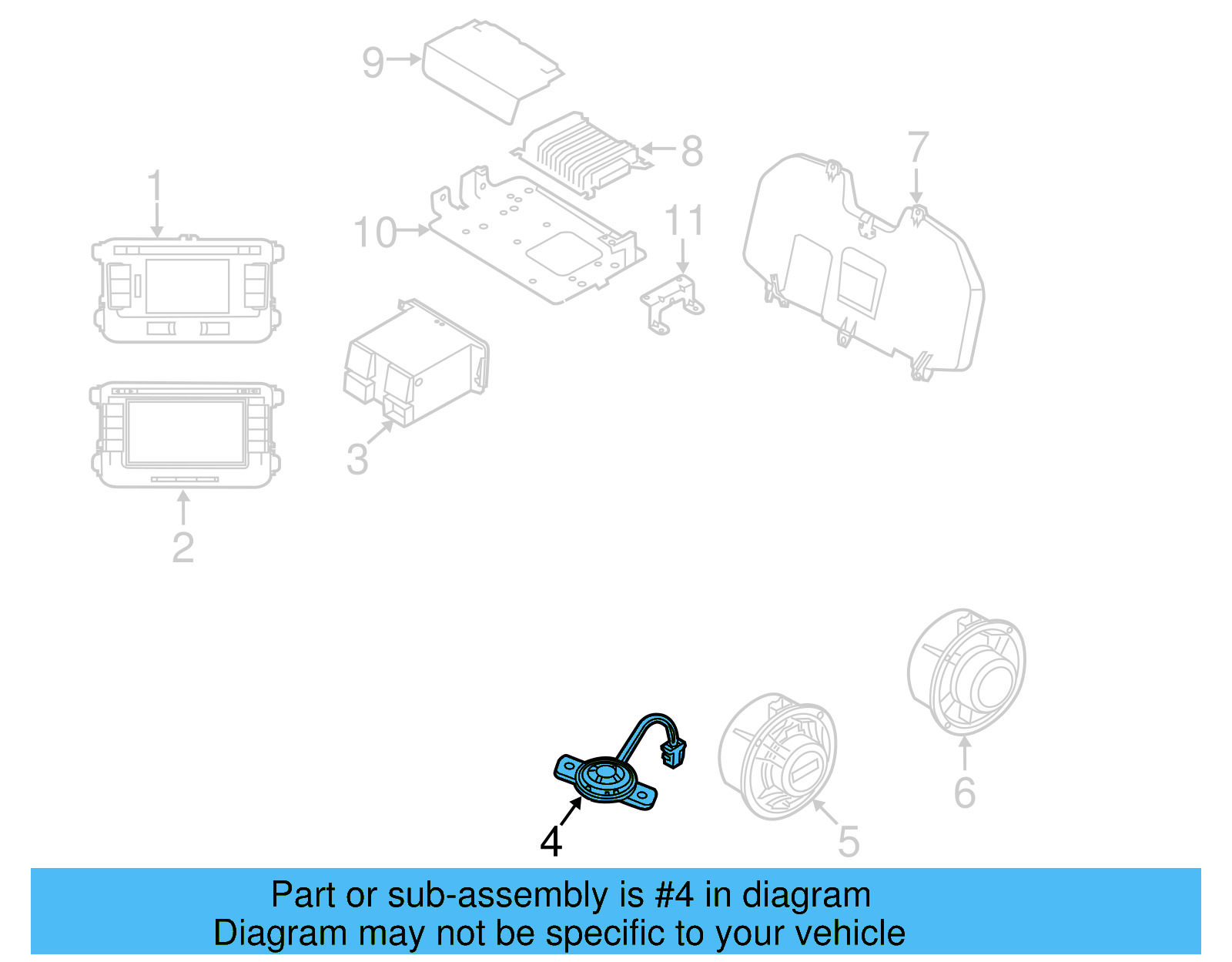 Inst Panel Speaker 561-035-411-G - View 16