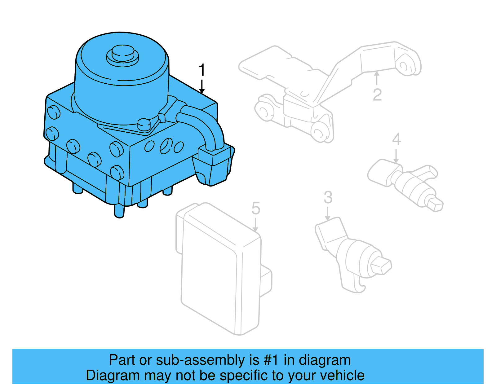 ABS Pump Assembly 1J0-698-517-A - View 5
