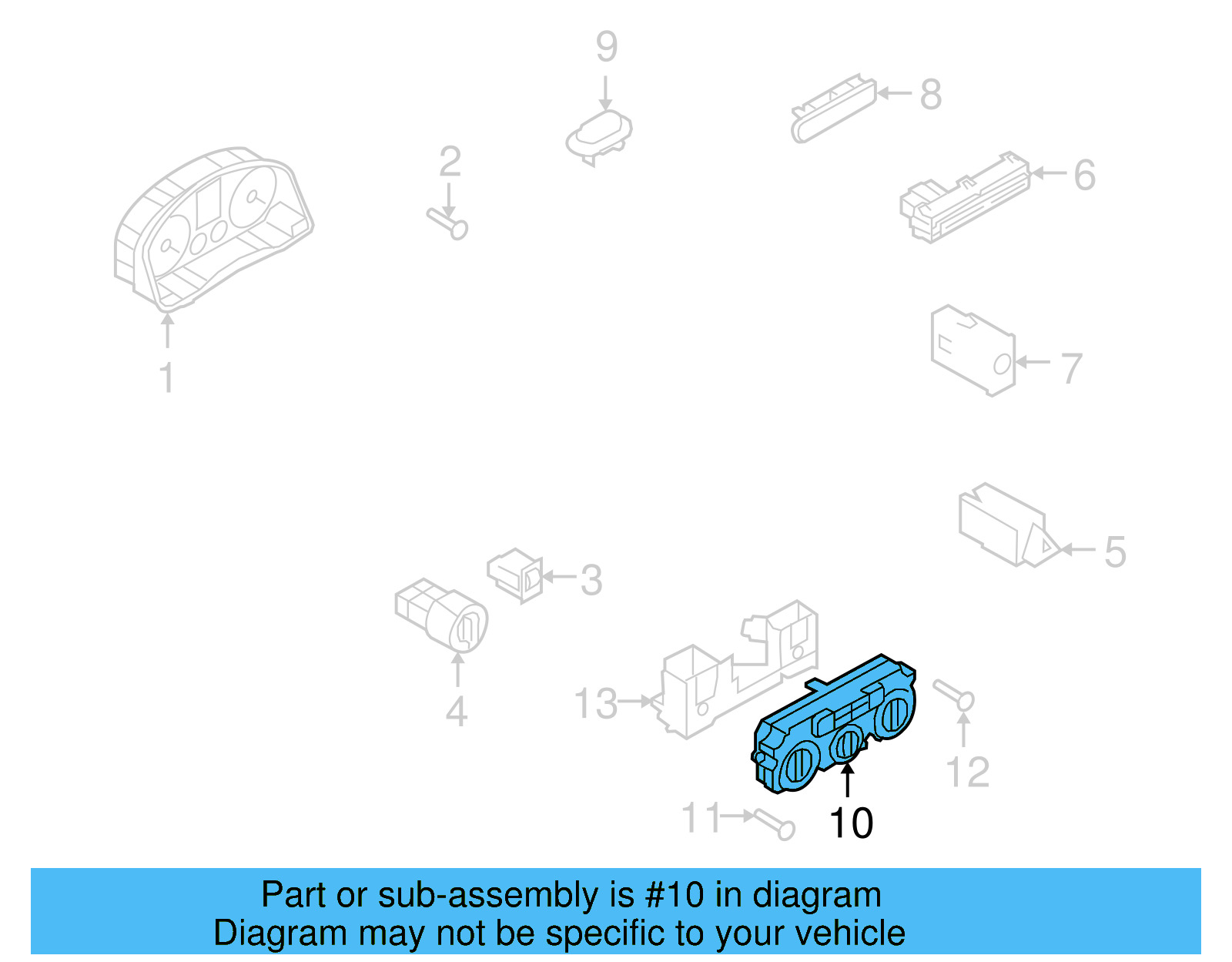 Heater Control 1K0-820-047-JN-WHS - View 4